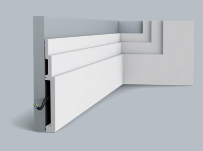 Напольный плинтус с кабель-каналом Orac Decor Duropolymer SX181 2 м