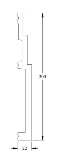 Напольный плинтус с кабель-каналом Orac Decor Duropolymer SX181 2 м