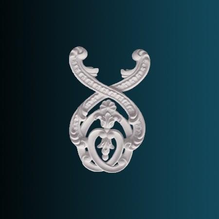 Декоративный орнамент Перфект G2194 315х203х30 мм белый полиуретан