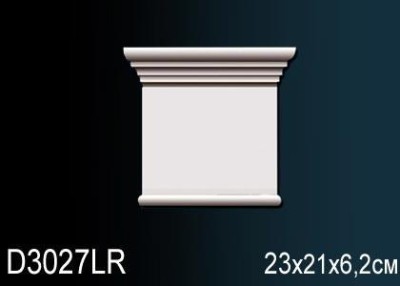 Обрамление дверей Перфект D3027L 210х230 мм белый полиуретан