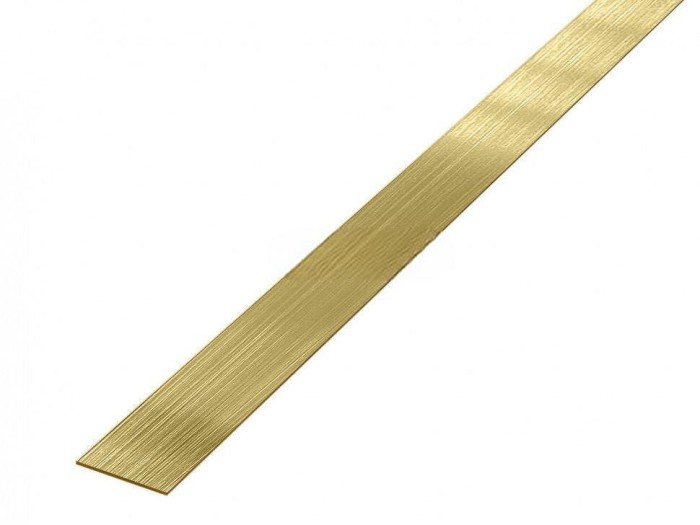 Стальная полоса 20 мм золото шлифованное 2.7 м