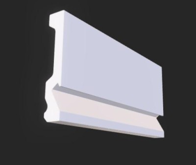 Плинтус под подсветку для пола 99х16,5 мм Hiwood LB99 из полистирола 2 м