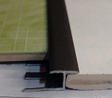 Алюминиевый Z-образный профиль гибкий ПЗ-10 Черный матовый 2,7 м