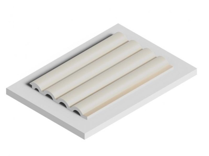 Стеновая панель отделочная HiWood LV140 IV123 бежевая 12х120 мм 2,7 м