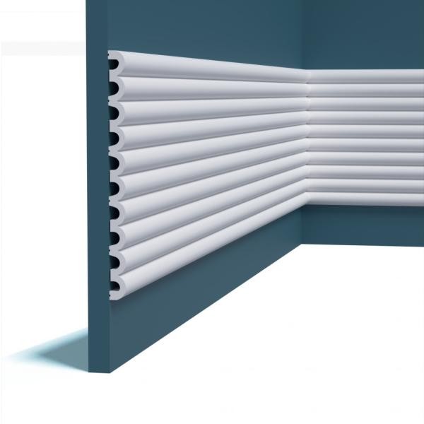 Стеновая декоративная панель Перфект Плюс P205 белый ударопрочный полимер 14х200 2 м