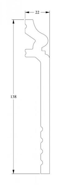 Напольный плинтус с кабель-каналом Orac Decor Duropolymer SX186 2 м