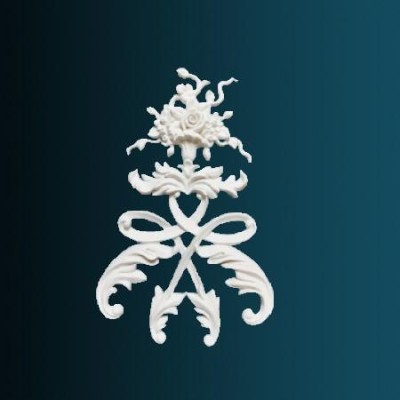 Декоративный орнамент Перфект G2407 336х218х25 мм белый полиуретан