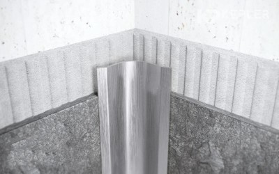 Закругленный уголок из нержавеющей стали 40х40 FVR 40 M Сталь сатинированная 3 м