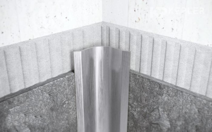 Закругленный уголок из нержавеющей стали 40х40 FVR 40 M Сталь сатинированная 3 м