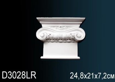 Обрамление дверей Перфект D3028R 210х248 мм белый полиуретан