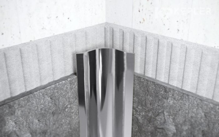 Закругленный уголок из нержавеющей стали 40х40 FVR 40 P Сталь полированная 3 м