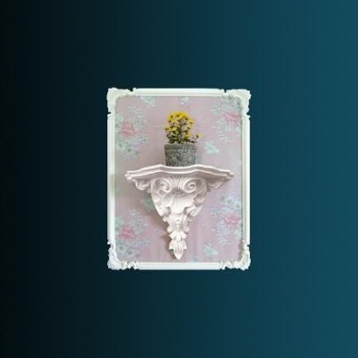 Декоративная полка Перфект K5008 530х430х271 мм белый полиуретан