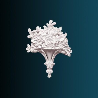 Декоративный орнамент Перфект G2199 270х338х48 мм белый полиуретан