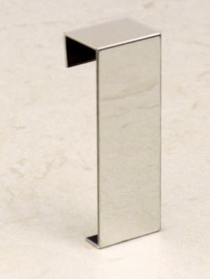 Стык для плинтуса H40 Серебро глянец браш