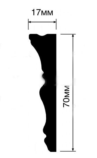 Карниз 70х17 Hiwood M1707 из полистирола 2 м
