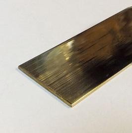 Латунная полоса 10 мм Yakamoz Л 10х1,5 латунь полированная 2,7 м