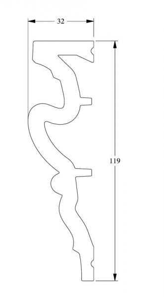 Декоративный молдинг Orac Decor Duropolymer DX170-2300 2,3 м