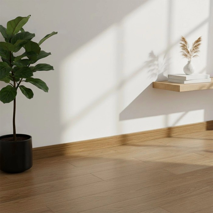 Напольный плинтус 80х16 мм SALAG ALPHA CL D?b Kruger AP8140 ПВХ дуб 2.4 м