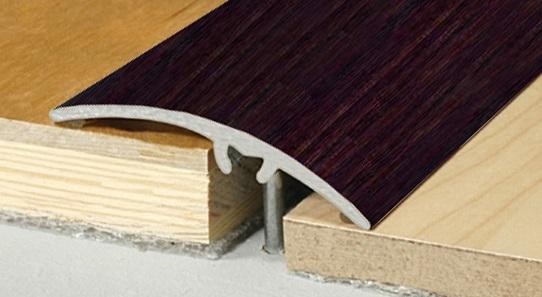 Порог алюминиевый скрытый крепеж 50 мм Effector A-65 4501 Чёрное Дерево 2,7 м