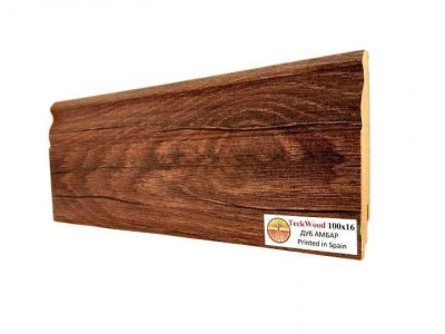 Плинтус для пола 100х16 мм Teckwood Дуб Амбар цветной МДФ 2.15 м