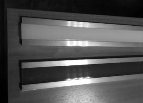 Напольный плинтус алюминиевый под подсветку 60 мм ПТ-61 LED сырой алюминий (профиль и экран) 3 м