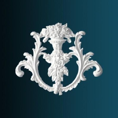 Декоративный орнамент Перфект G2208 204х170х16 мм белый полиуретан