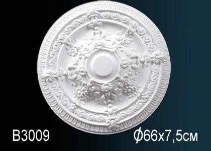 Потолочная розетка Перфект B3009 660 мм белый полиуретан