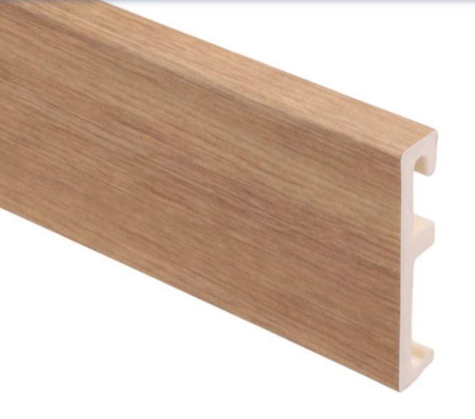 Напольный плинтус 80х16 мм SALAG ALPHA Essence AP8143 ПВХ под дерево 2.4 м