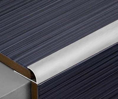 Профиль С-образный алюминиевый для плитки (раскладка) ПО-10 Шлифованный 2,7 м