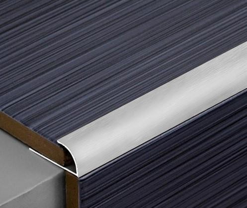 Профиль С-образный алюминиевый для плитки (раскладка) ПО-10 Шлифованный 2,7 м