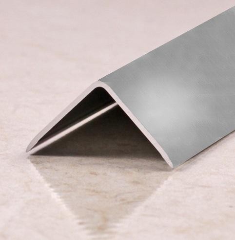 Алюминиевый уголок 20х20 мм ПН-20х20 Графит глянец браш 2,7 м