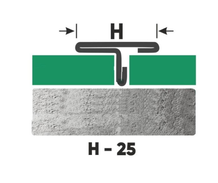 T-образный профиль нержавеющая сталь 25 мм FT 25 P Сталь полированная 2,7 м