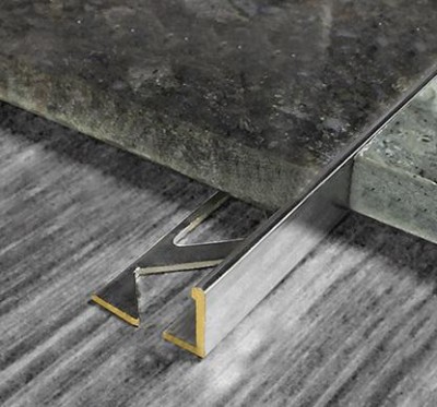 Латунный профиль L-образный Yakamoz ЛГ-11 латунь хром 2,7 м