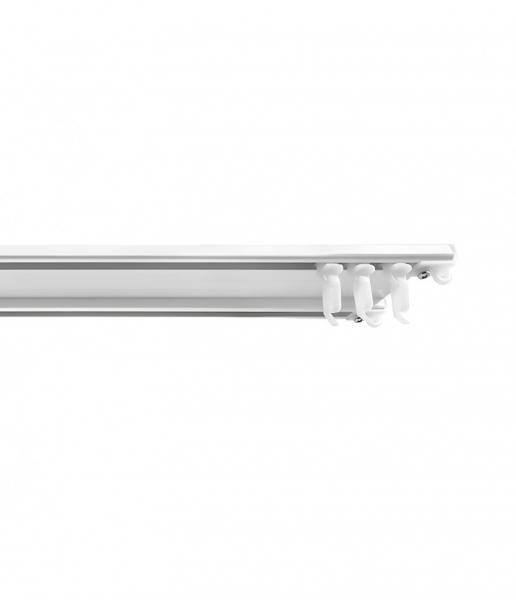 Двухрядный алюминиевый карниз для штор Legrand белый 2м