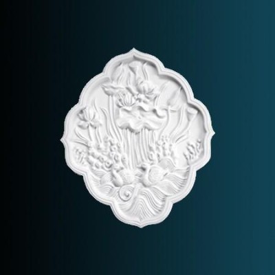 Декоративное панно Перфект K4035 600х510х40 мм белый полиуретан