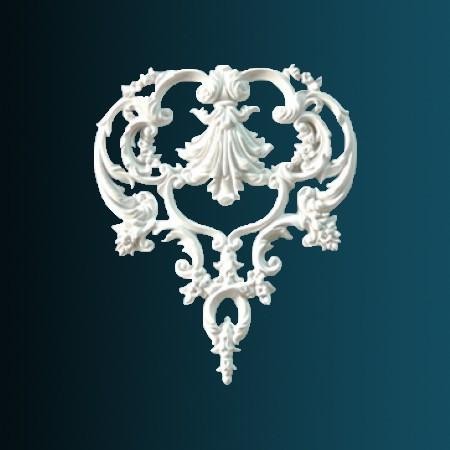 Декоративный орнамент Перфект G2209 229х187х15 мм белый полиуретан