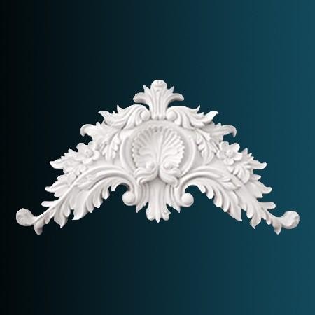 Декоративный орнамент Перфект P1002 385х732х75 мм белый полиуретан