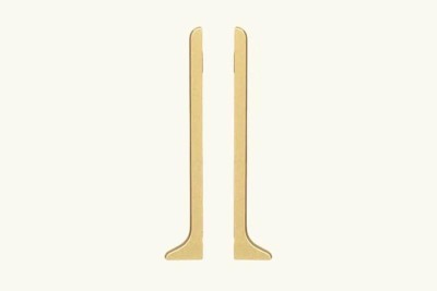 Комплект заглушек ПВХ для плинтуса Евротрим L-80 2157.00 (левая+правая) кмп золото