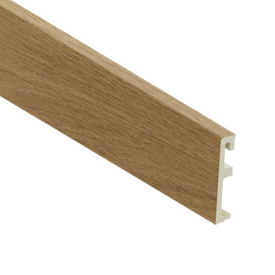 Напольный плинтус 80х16 мм SALAG ALPHA Foxy AP8144 ПВХ под дерево 2.4 м