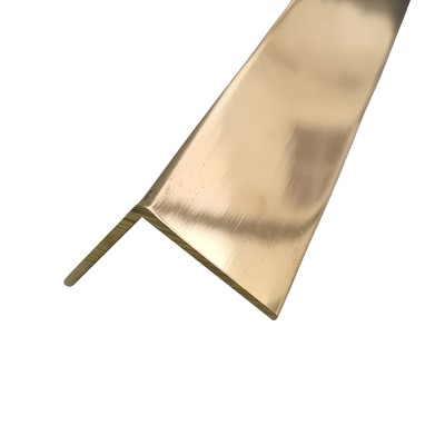 Равнополочный латунный уголок 20х20 мм полированный PA20 3м