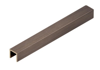 П-профиль из латуни 12х12 мм NEEXY PVL86-04 ANTBL антик бронза светлая 2.7м