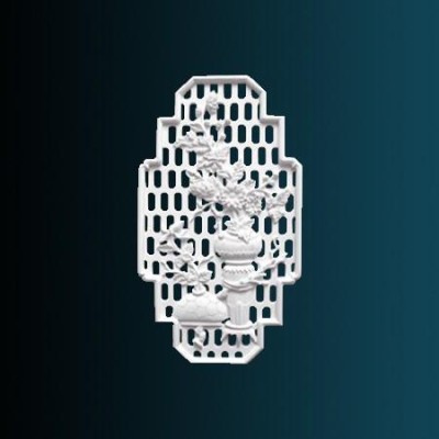 Декоративное панно Перфект K4041 800х450х30 мм белый полиуретан