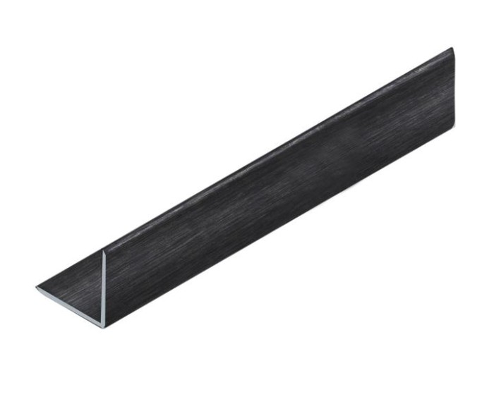 Уголок 10х10 мм алюминиевый NEEXY PV60-46 BBL-D черный блестящий браш 2.7 м