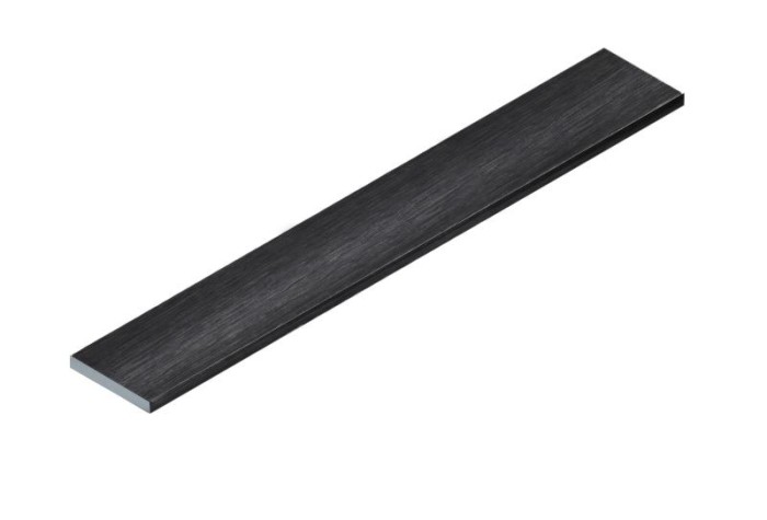 Полоса 15 мм алюминиевая NEEXY PV88-46 BBL-D черный блестящий браш 2.7 м