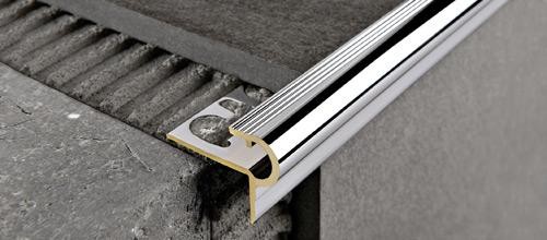 Профиль F-образный из латуни Progress PSYOC 10 хром 2,7 м