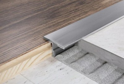 T-образный профиль нержавеющая сталь 30 мм FT 30 M Сталь сатинированная 2,7 м