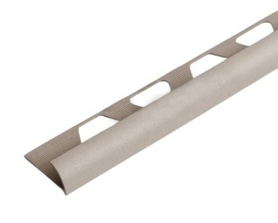 Алюминиевая раскладка для плитки наружний угол ПО-8 Бежевый муар 2,7 м