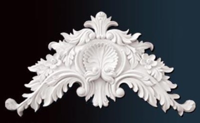 Декоративный орнамент Перфект P1012 155х295х37 мм белый полиуретан