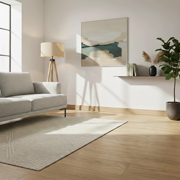 Напольный плинтус 80х16 мм SALAG ALPHA Intense AP8154 ПВХ под дерево 2.4 м