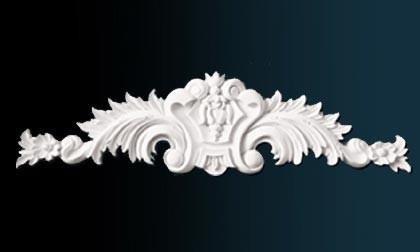 Декоративный орнамент Перфект P1017 150х590х30 мм белый полиуретан